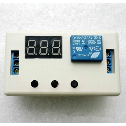 5PCS 12V 1 way Delay relay module Adjustable trigger delay loop timing and on off switch with shell Loop switch Module Board