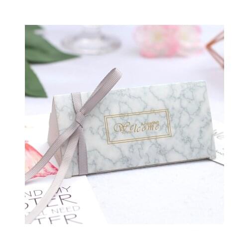 50/100PCS triangular brick paper candy box wedding candy gift box packaging box