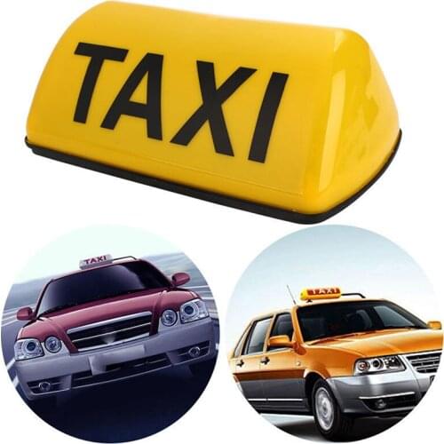 12V TAXI Roof Lamp Cab Sign Roof Top Topper Car Magnetic LED Light Waterproof Bright Top Board Roof Sign