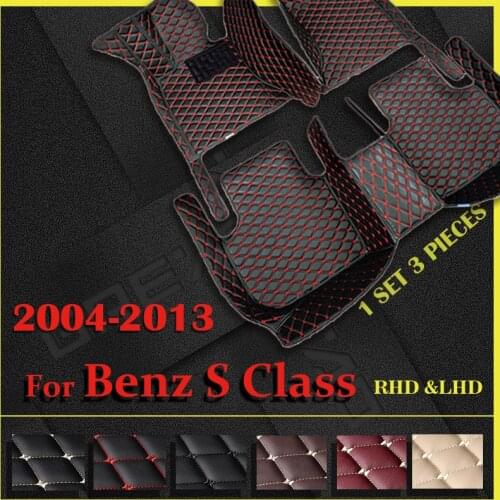 Car floor mats for BENZ W221 S class 2004-2010 2011 2012 2013 Custom auto foot Pads automobile carpet cover