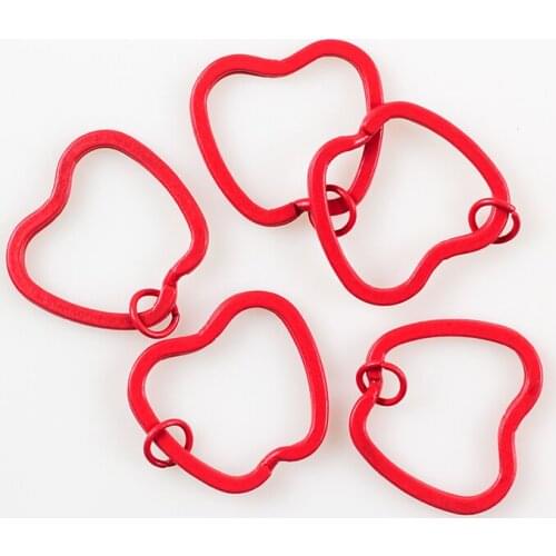 FREE SHIPPING BY DHL 200pcs/lot New Lovely Apple Shaped Keychains Red Apple Keyrings for Gifts