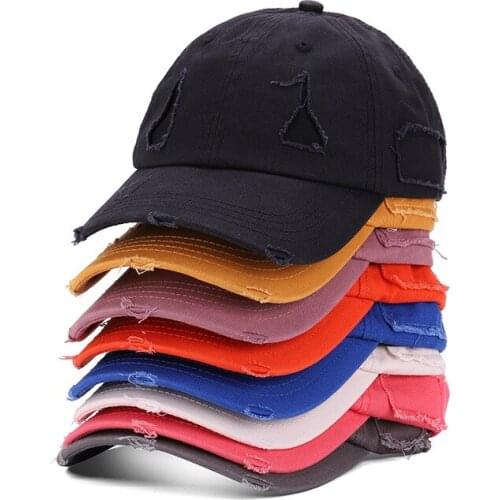 New Unisex Solid Cotton Outdoor Baseball Cap Retro Outdoor Sports Caps Women Bone Gorras Curved Fitted Washed Vintage Dad Hats