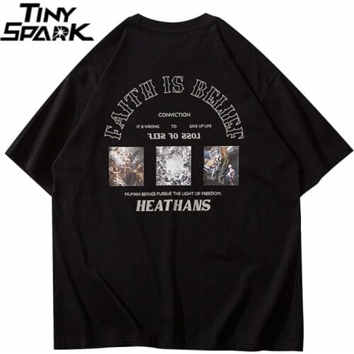 Hip Hop Graphic Letter Print T Shirt Streetwear Harajuku Cotton T-Shirt 2021 Men Spring Summer Short Sleeve Tshirt Tops Tees