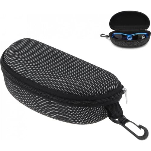 Zipper Sunglasses Hard Case Box Portable Glasses Protection Cover Large Capacity Eyeglasses Holder