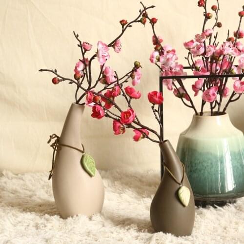 Artificial Flowers DIY Silk Flowers Plum Blossom Floral Wedding Bouquet Home Decor Bouquet