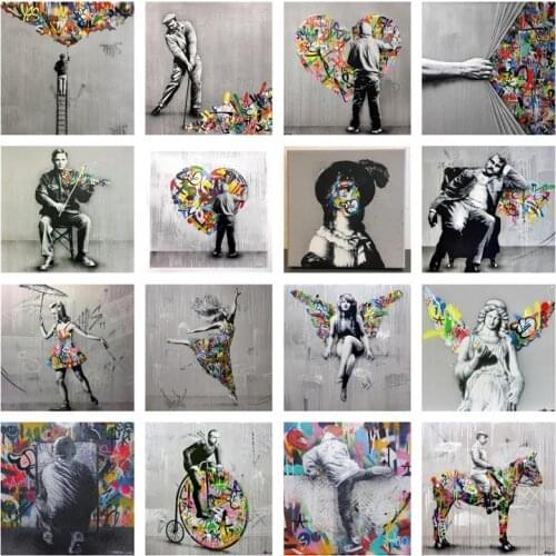 Banksy Pop Music Street Graffiti Art Dream Canvas Painting Abstract Posters and Prints Wall Pictures for Living Room Home Decor