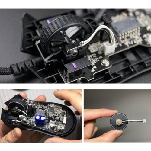 2Pcs Yellow Core Encoder Decoder for razer Mouse Mamba Tournament Edition HYPERFLUX Viper Encoder Mouse Wheel