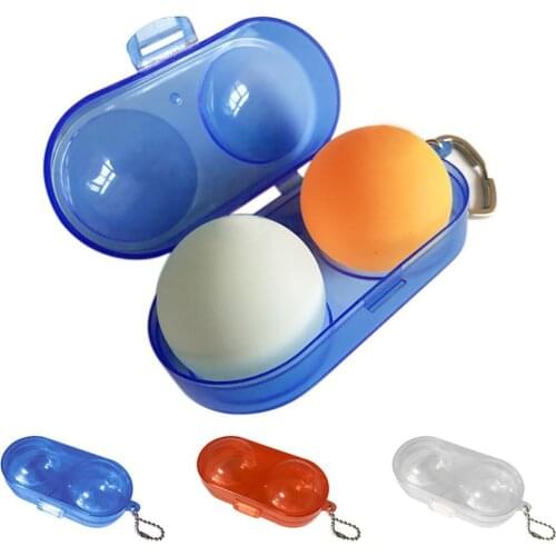 Table Tennis Container Box Portable Plastic Storage Case for 2 Ping-Pong Balls настольный теннис ракетка для пинг понга