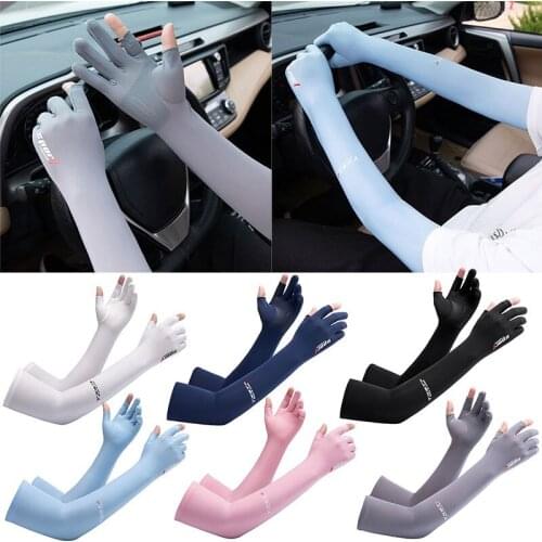 Cool Men Women Arm Sleeve Gloves Running Cycling Sleeves Fishing Bike Sport Protective Arm Warmers UV Protection Cover FA01