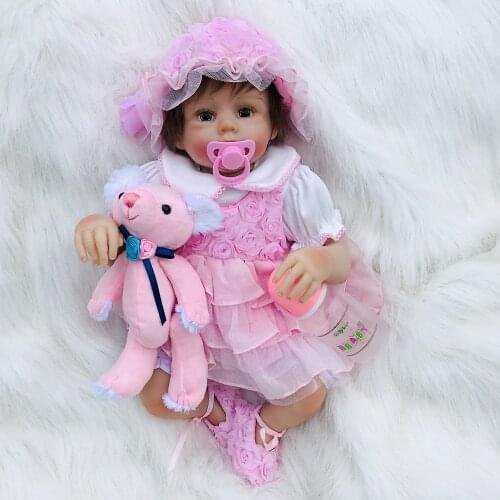 Artist design 20" soft Silicone Reborn Baby Doll lol girls Gifts Doll real baby clothes with plush toy bebe reborn lol dolls