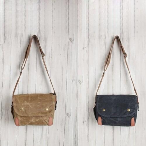 Men Travel Messenger Bag chest bag waterproof Waxed Canvas Phone Bag Small Crossbody Bag Shoulder Bag