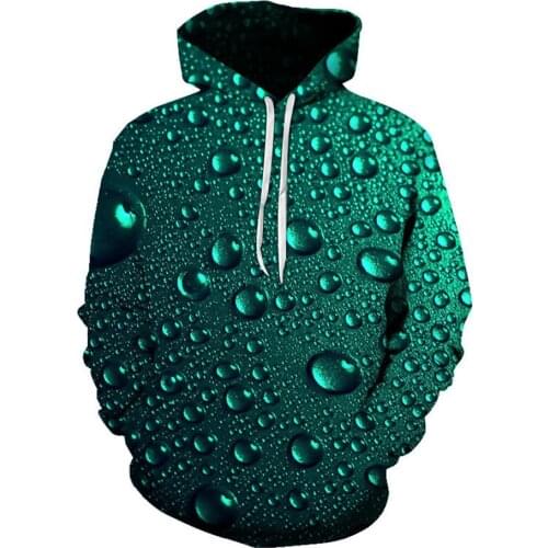 New Brand Creative Water Drop HoodiesBoy Girl Streetwear Sweatshirt Men Women Pullover Jacket Autumn And Spring Fashion Style