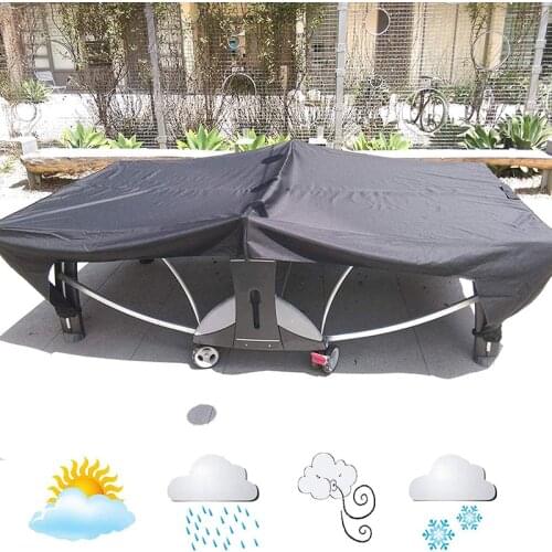 Newly Ping Pong Table Cover Fits Most Flat Tables Waterproof Sun Resistant Table Tennis Full Cover with Fixation Buckle