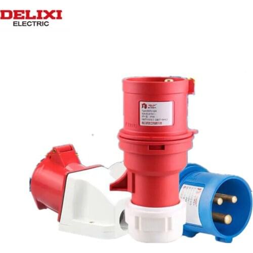 Industry Coupler Aviation Plug Socket Connector 3 Core 4 Hole 5 Core 16A/32A Fire Retardant