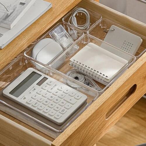 Storage Box Durable More Compartments Food Grade Materials Transparent Drawer Organizer Case Adjustable Dividers Boxes Bedroom