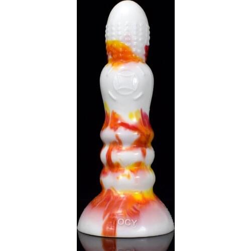 SHET 2021 new colorful dildo silicone anal beads strong sucker Ancient Mythical Beast – HikYuu I design bumpy texture stimulate