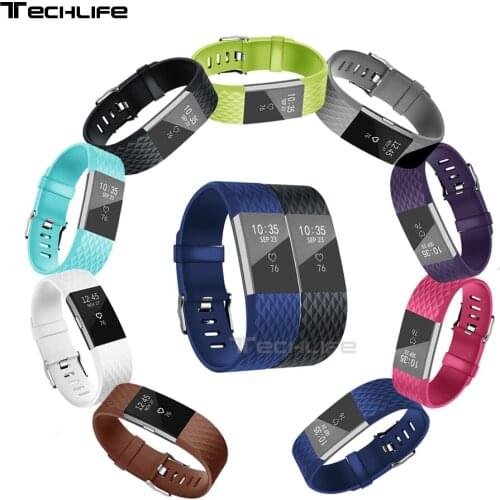 Silicone Watchband For Fitbit Charge 2 Band Replacement Watch Band Wrist Strap For Fitbit Charge2 Bands Smart Wristband