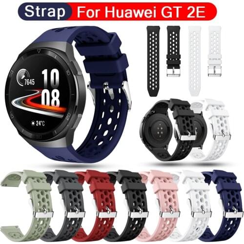 2021 New Sport Silicone Watch Strap For Huawei watch GT 2e Official Style Smart Watch band Replacement GT2e Wrist 22mm Bracelet