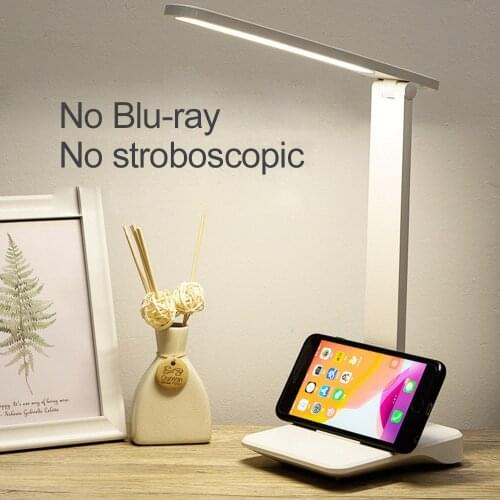 LED Desk Lamp Bedside Study Reading Light 3 Color Changing USB Ports Rechargeable Led Table Lights