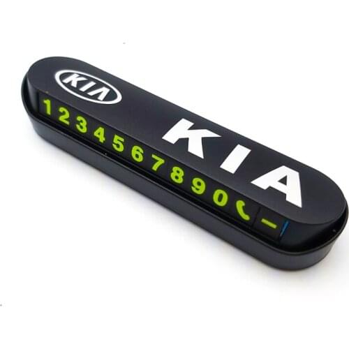 Luminous Car Temporary Parking Card Sticker Phone Number Card Plate For Kia rio ceed sportage cerato soul k2 k5 flip