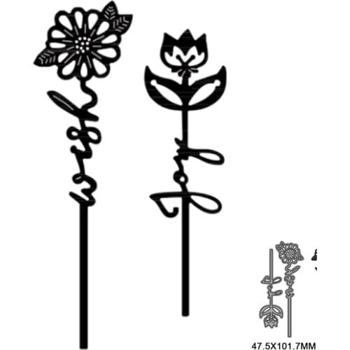 2pcs New Flower And Leaves Metal Cut Dies Stencils for Scrapbooking Photo Album Decorative Embossing DIY Paper Card Marking 2021