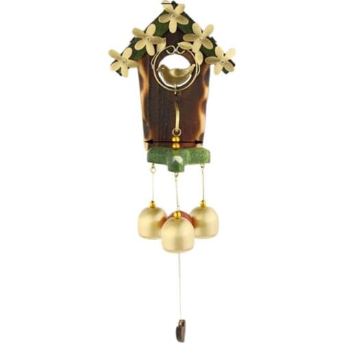 Wind Chime Vintage 3 Bells Copper Sturdy Durable Outdoor Bell Indoor Home Hanging Decorations Wind Chimes