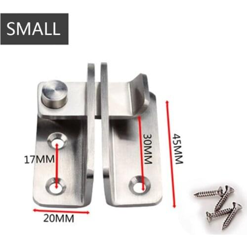 Stainless Steel Hasp Latch Lock Sliding Door Simple Convenience Window Cabinet Locks For Home Hotel Door ,Left Open