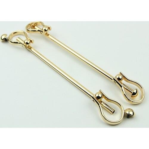 1pcs Zinc Alloy Long Strip Bag Handle Buckle Metal Strap Replacement Handbag Luggage Purse DIY Hardware Accessories