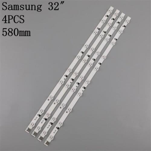4Pieces/lot FOR LED BACKLIGHT STRIP BN96-21476A D1GE-320SC1-R2 FOR DE320BGA-B1 UE32EH5000 TV 100%NEW