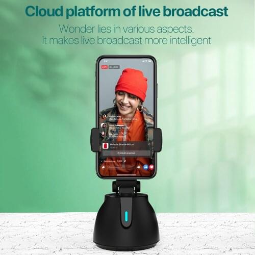 All-in-one Auto Smart Shooting Selfie Stick 360° Rotation Auto Face Tracking Object Tracking for Photo Vlog Live Record Camera