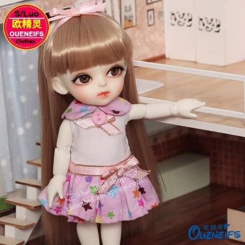 BJD SD Doll Clothes 1/8 Floral Dress Short Sleeve Short Pants For Lati Yellow Girl or Boy Body YF8 to 139 Doll Accessories