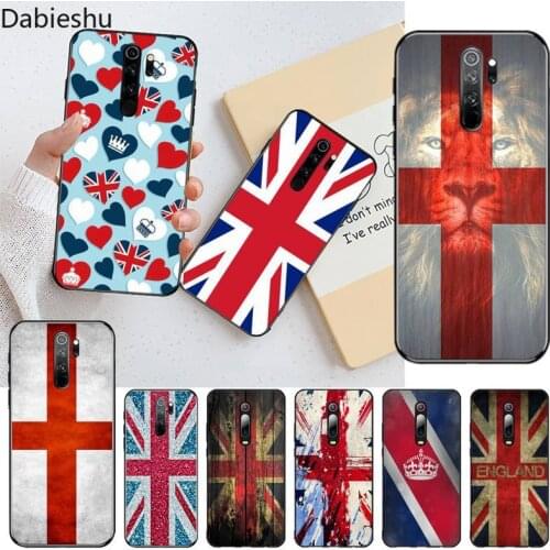 England UK Flag DIY phone Case cover Shell for Redmi Note 9 8 8T 8A 7 6 6A Go Pro Max Redmi 9 K20 K30 Pro