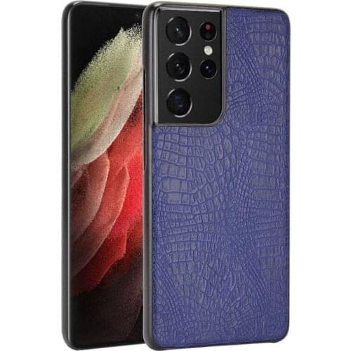 Crocodiel Texture PU Leather Case for Galaxy S21 Luxury Back Hard Plastic Cover for Samsung Galaxy S21 Plus Ultra Couqe Fundas