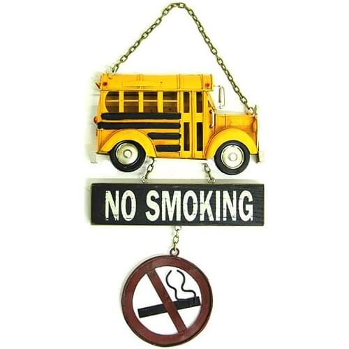 Decorative Metal Door Lettering School Bus Classic - Cafe, Restaurant, Hotel - Graffiti - Gift, Trinket, vintage Quality Metal