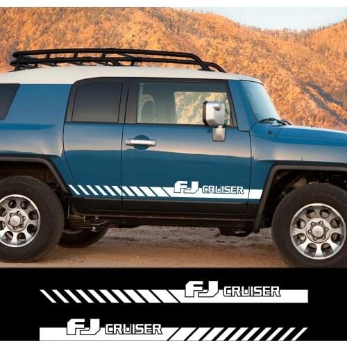 For Toyota FJ CRUISER Car Stickers Side Body Door Stripe Gradient Styling Graphic Vinyl Auto Car Accessories Decals DIY Custom