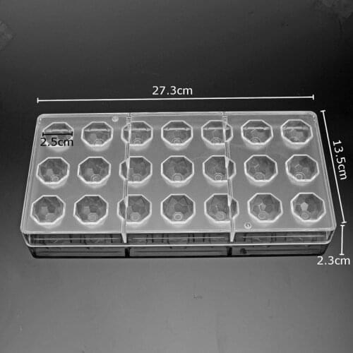 Clear Hard Chocolate Maker Polycarbonate DIY 21 Half Ball Candy Mold Mini Mould