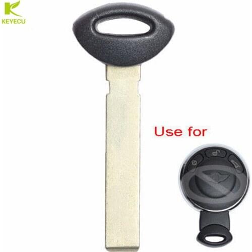 KEYECU Replacement Insert Remote Key Blade Uncut for BMW Mini Copper 2007-2014, Countryman 2011-2014