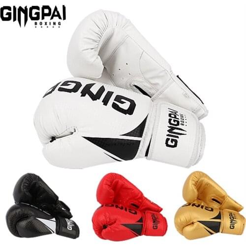 Kick Boxing Gloves for Adult Men Women PU Karate Muay Thai Guantes De Boxeo Free Fight MMA Sanda Training Adults Kids Equipment