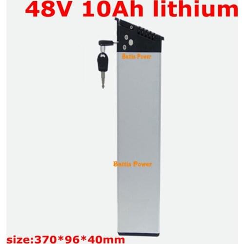 Lithium 48v 10Ah frame Inside Li-on Battery for Mountain Hybrid Electric Bicycle Cycling Folding ebike 250W 500w bbs +2A charger