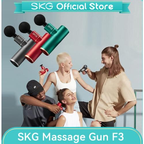 SKG Massage Gun Mini Muscle Relax Electric Massager Pain Management Lower Noise UAV Technology Portable Fashionable 4 Modes