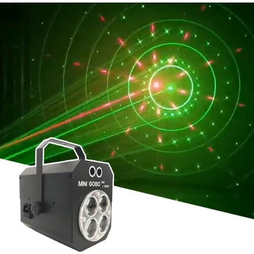 Mini 3X8W RGBW LED Patterns Scanner Stage Show Laser Projector DJ Party DMX512 4in1 Effect Wash Lights For Bar Club KTV Xmas