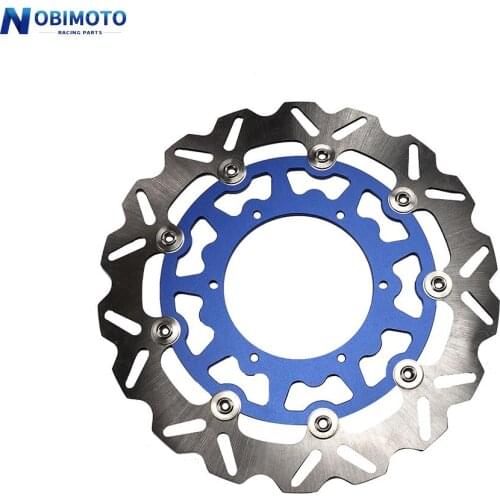 Motorcycle 320MM Floating Brake Good Quality Polish Outside Disc Rotor Stainless Steel Carrier For Yamaha YZ250F YZ450F 07-20