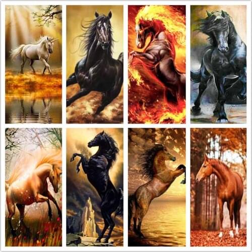 Horse Paint Diy Full Diamond Painting Adults Crafts Animal Embroidery Diamond Accessories Mosaic Cross Stitch Home Decor