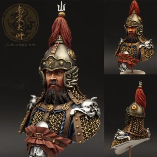 1/10 Resin Kits Southern Song Dynasty handsome bust Resin soldier Cololess And Self-assembled A-052
