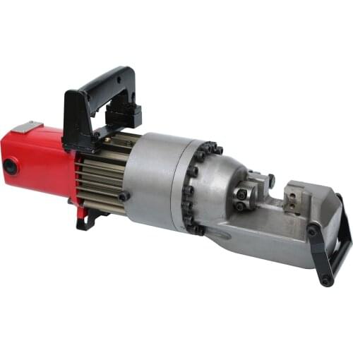 Single Operated Portable Hydraulic Steel Rebar Cutter Machine Blue RC-32 to cut off construction rebar