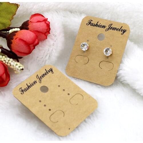 Wholesale Cheap Earring Organizer Ear Studs Jewelry Display Rack Plastic Earring Display Cards Earring Cards 4x4.8cm 200pcs/lot