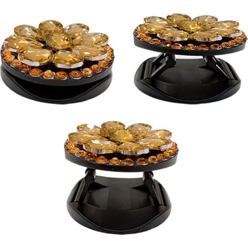 Diamond Stand Grip Mobile Phone Holder Smartphone Desk Stand For iPhone Samsung Huawei Case Stretch Finger Ring Holder