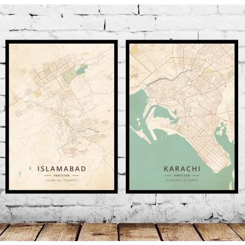 Karachi Islamabad Pakistan Poster