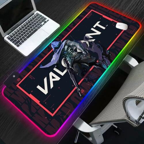 RGB mouse pad gamer carpet notbook computer mousepad Sage Valorant gaming mouse pads gamer keyboard mouse mat laptop mouse pad