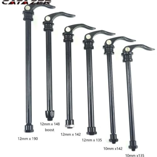 MTB Alloy Thru Axle Quick Release Skewers All Specifications Front and Rear Thru Axle for Bicycle 100/135/142/148/190mm
